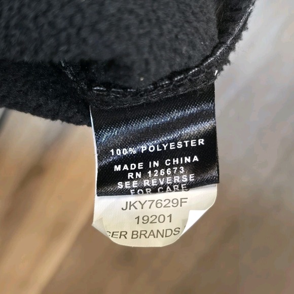 Atlanta Falcons NFL Full Zip Black Red Hoodie Hooded Sweatshirt Pockets Warm XL - Picture 12 of 13